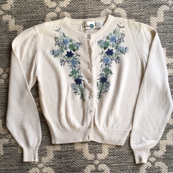 vintage beaded cardigan